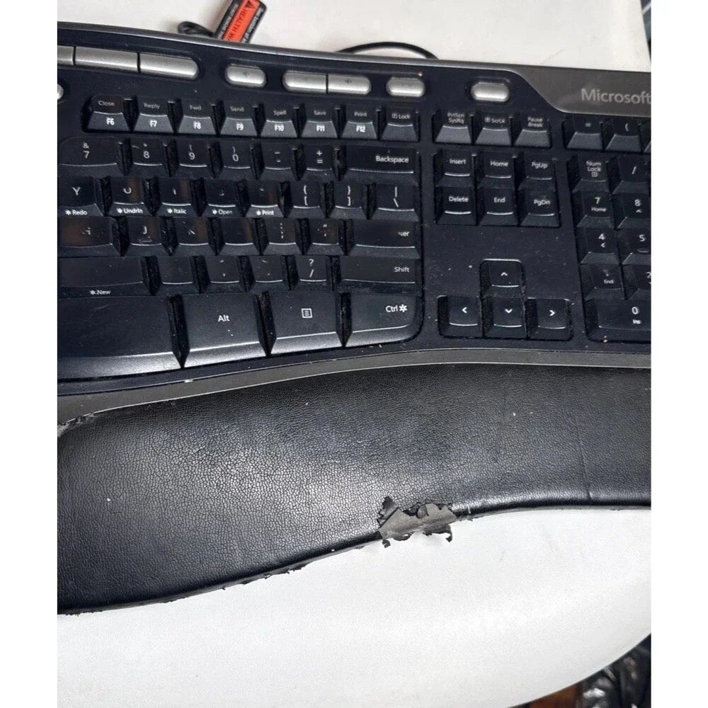 Microsoft 4000 V1.0 Natural Ergonomic Keyboard USB 1048 KU-0462 Tested